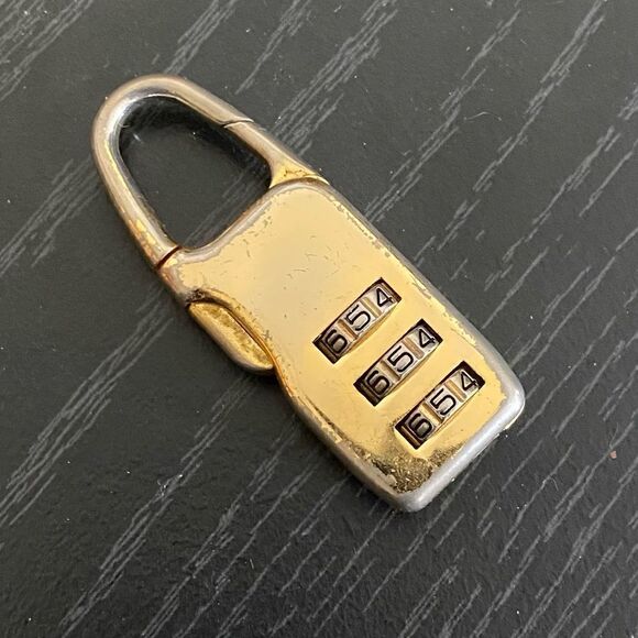 MCM Gold Tone Lock 000 - Picture 2 of 6